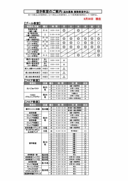8月30日在籍報告のサムネイル